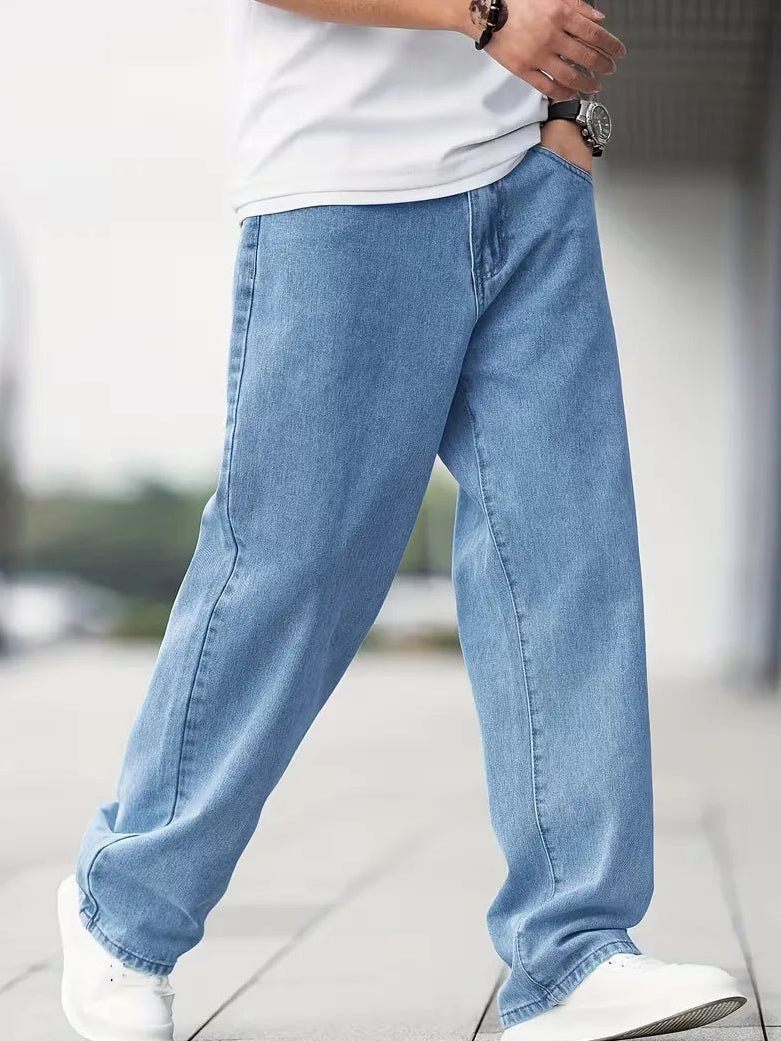 Men's Mid Rise Baggy Jeans