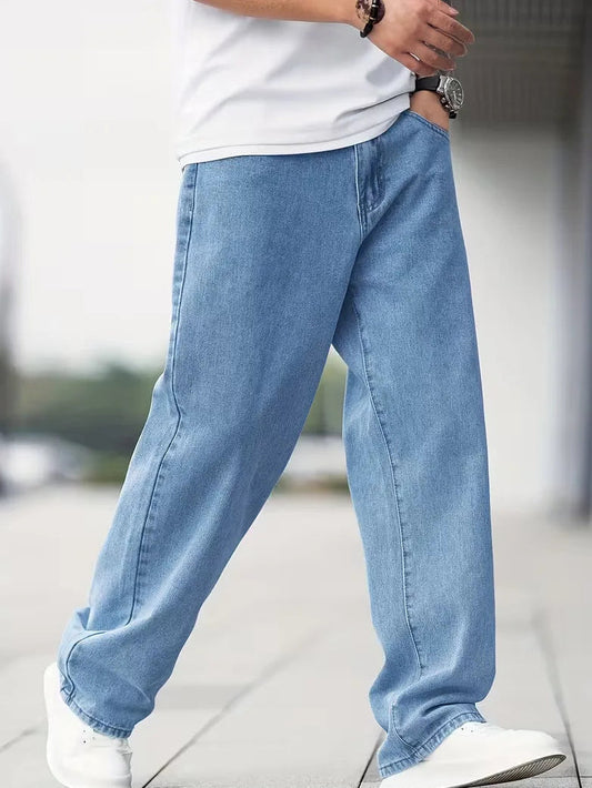 Men's Mid Rise Baggy Jeans