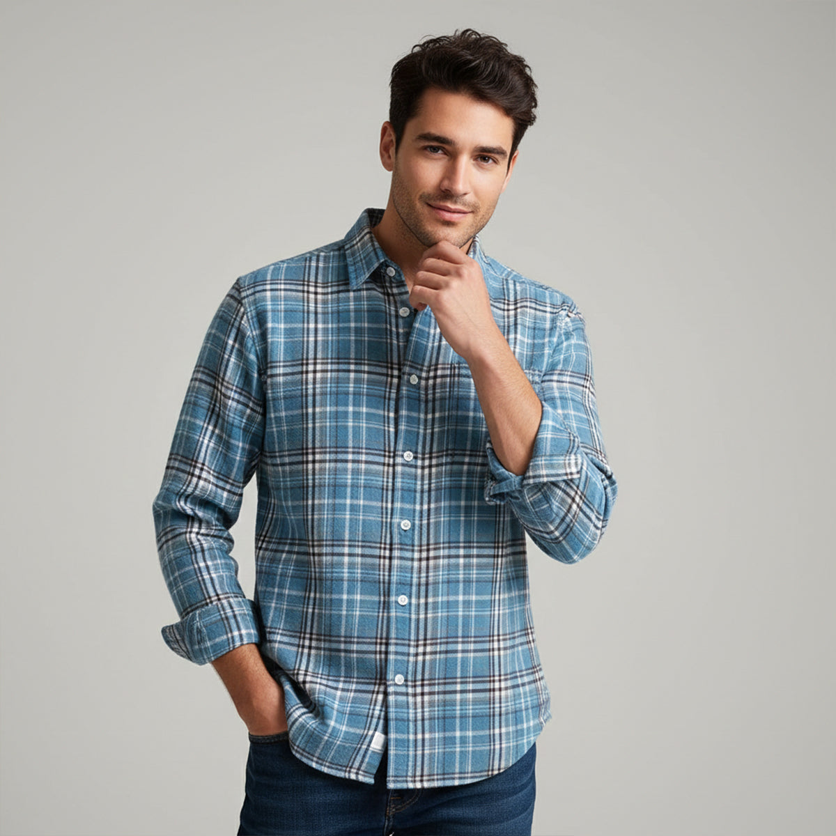 Men's Oversized Flannel Shirt