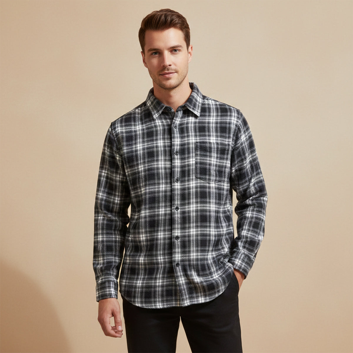 Men's Oversized Flannel Shirt