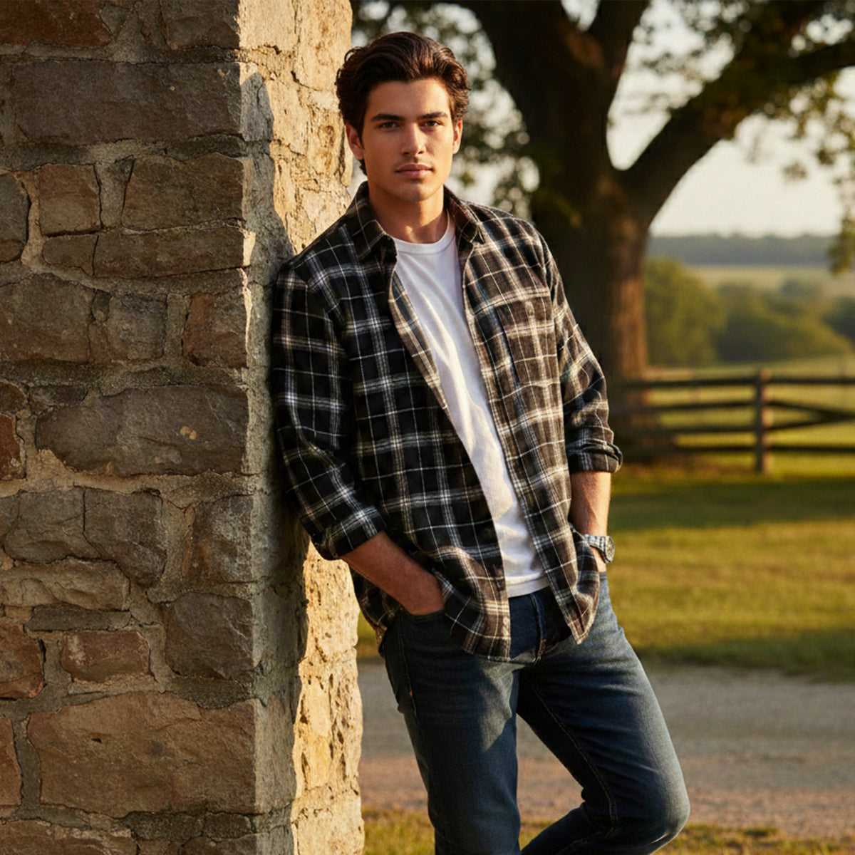 Men's Oversized Flannel Shirt