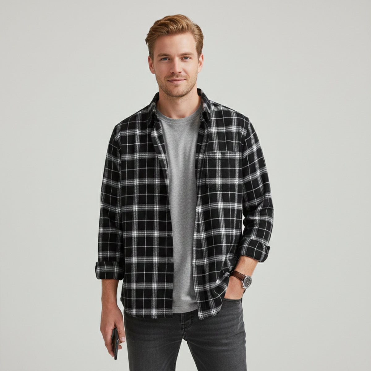 Men's Oversized Flannel Shirt