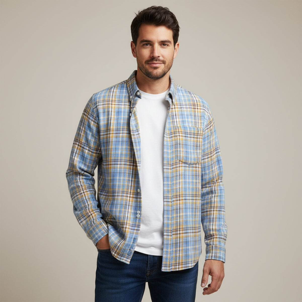 Men's Oversized Flannel Shirt