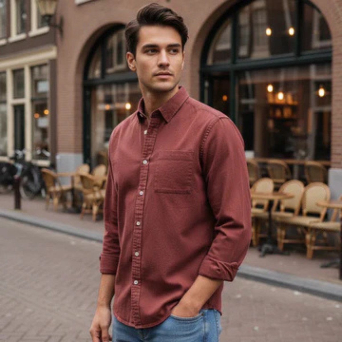 Men's long sleeve shirt