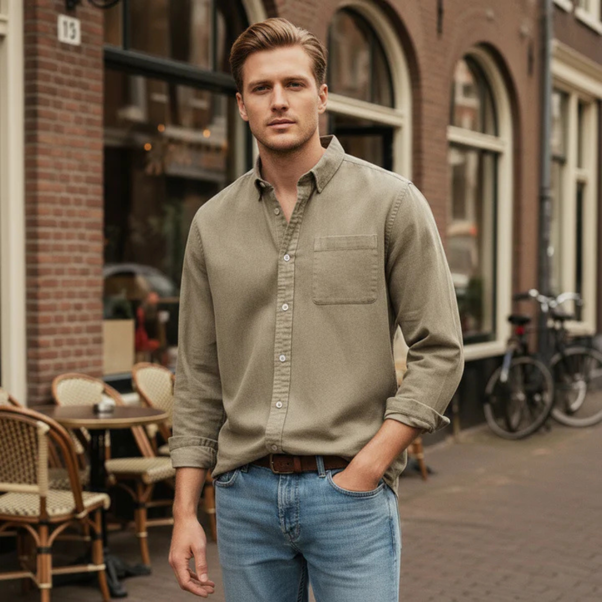 Men's long sleeve shirt