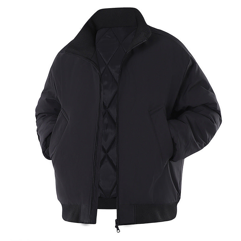 Men's Padded Winter Coat in Black