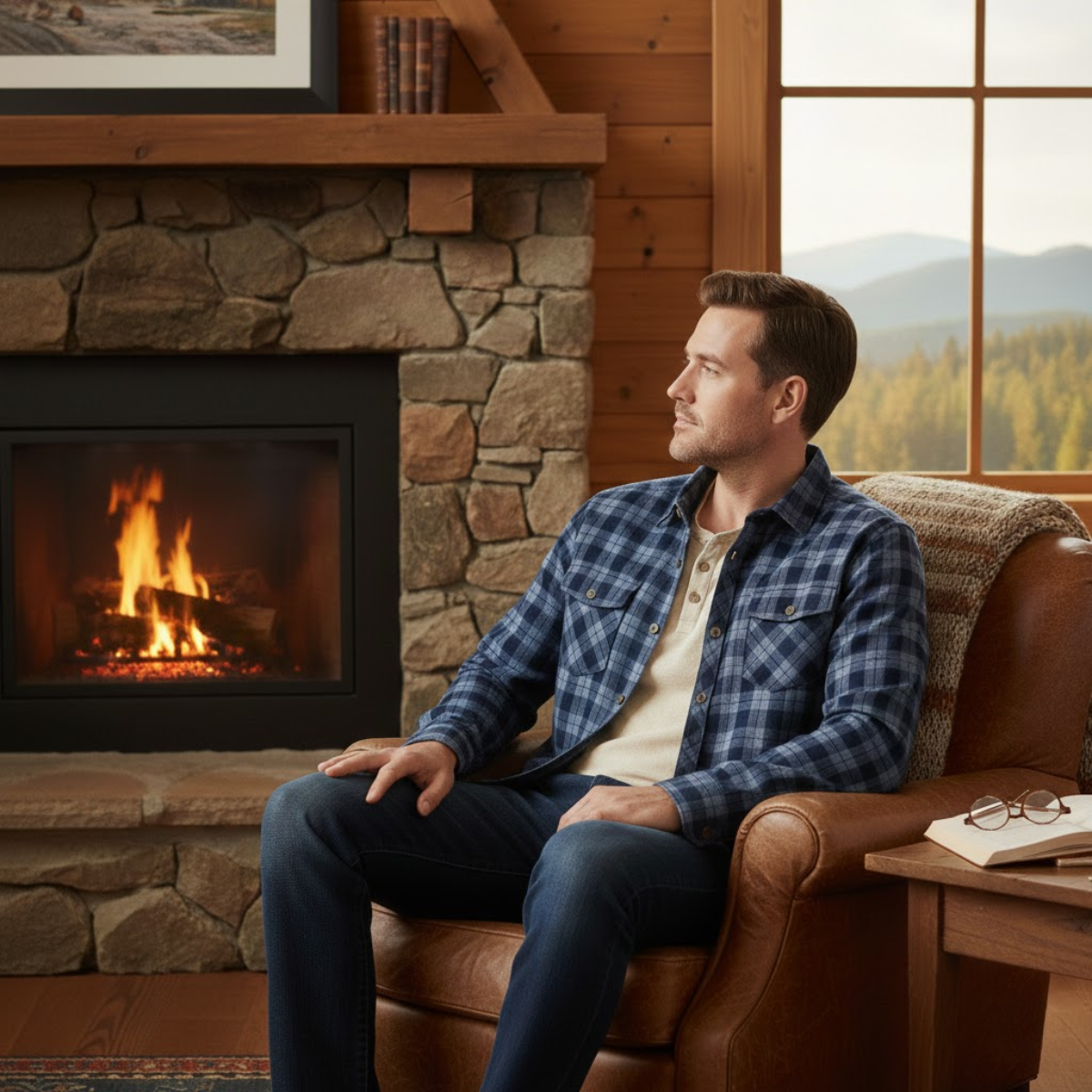 Men's plaid flannel shirt