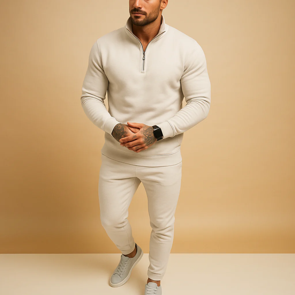 men's fleece two piece set