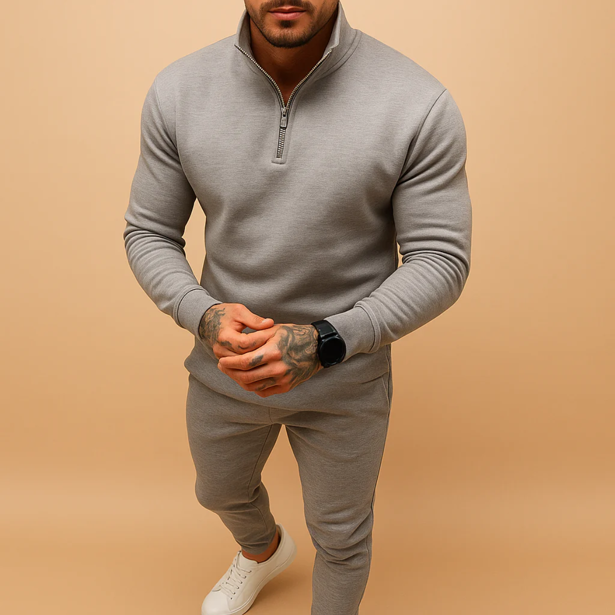 men's fleece two piece set