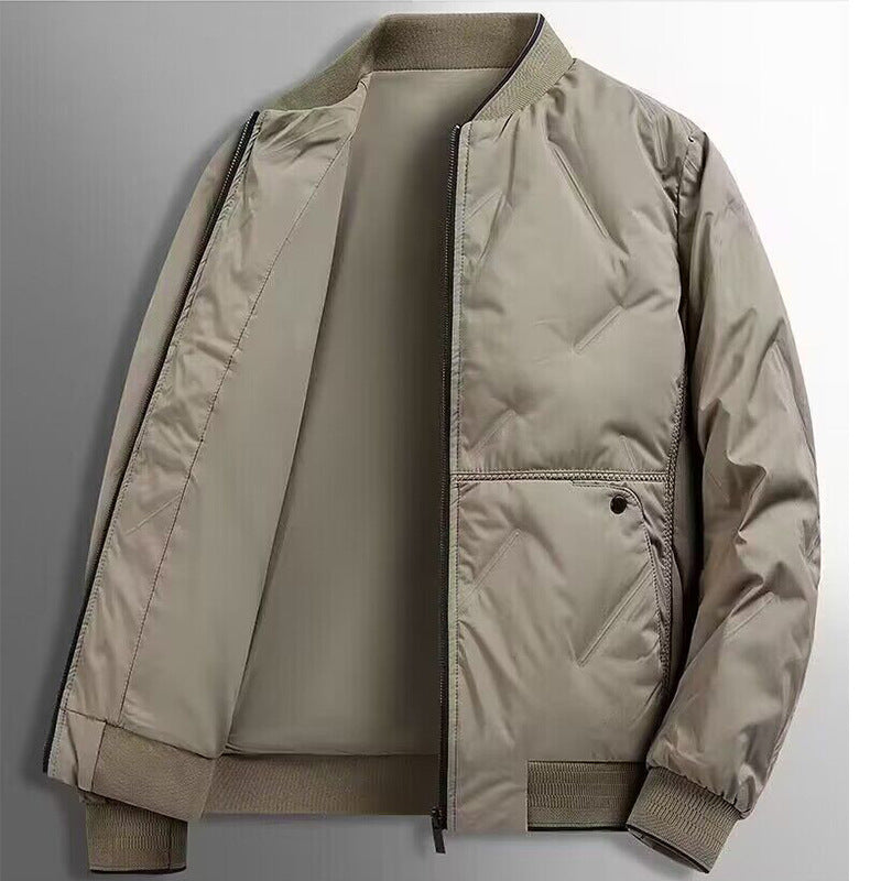 Men's Quilted Bomber Winter Jacket