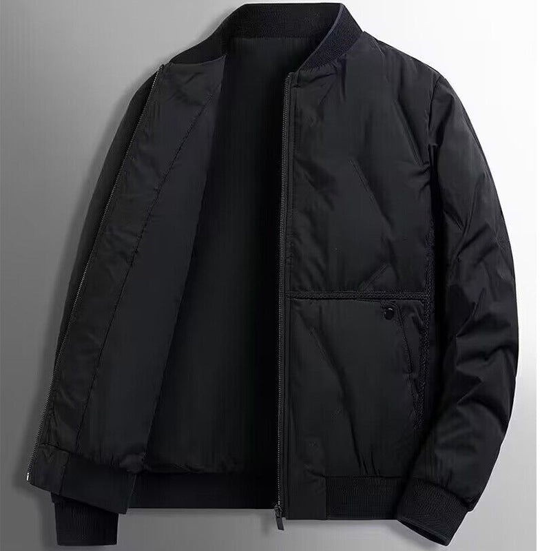 Men's Quilted Bomber Winter Jacket