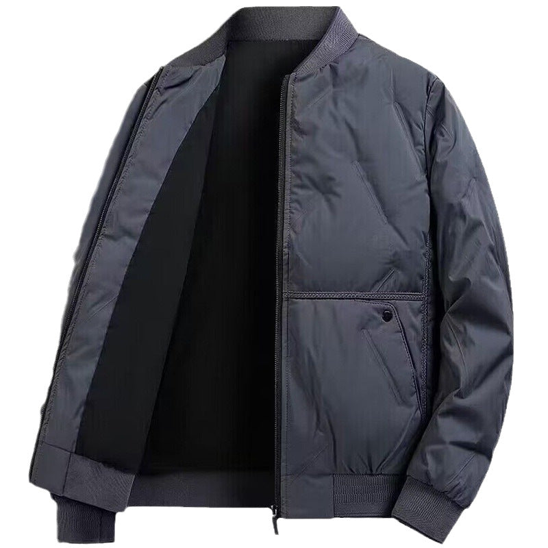 Men's Quilted Bomber Winter Jacket