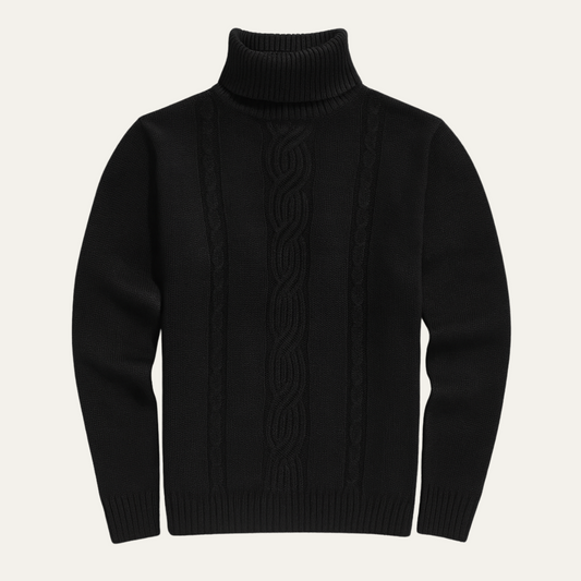 men's cable knit knit sweater