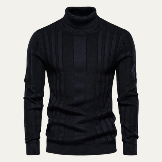 men's ribbed knit knit sweater