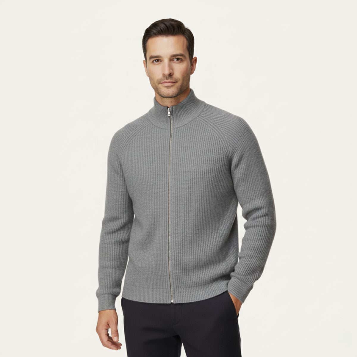Men's knit cardigan