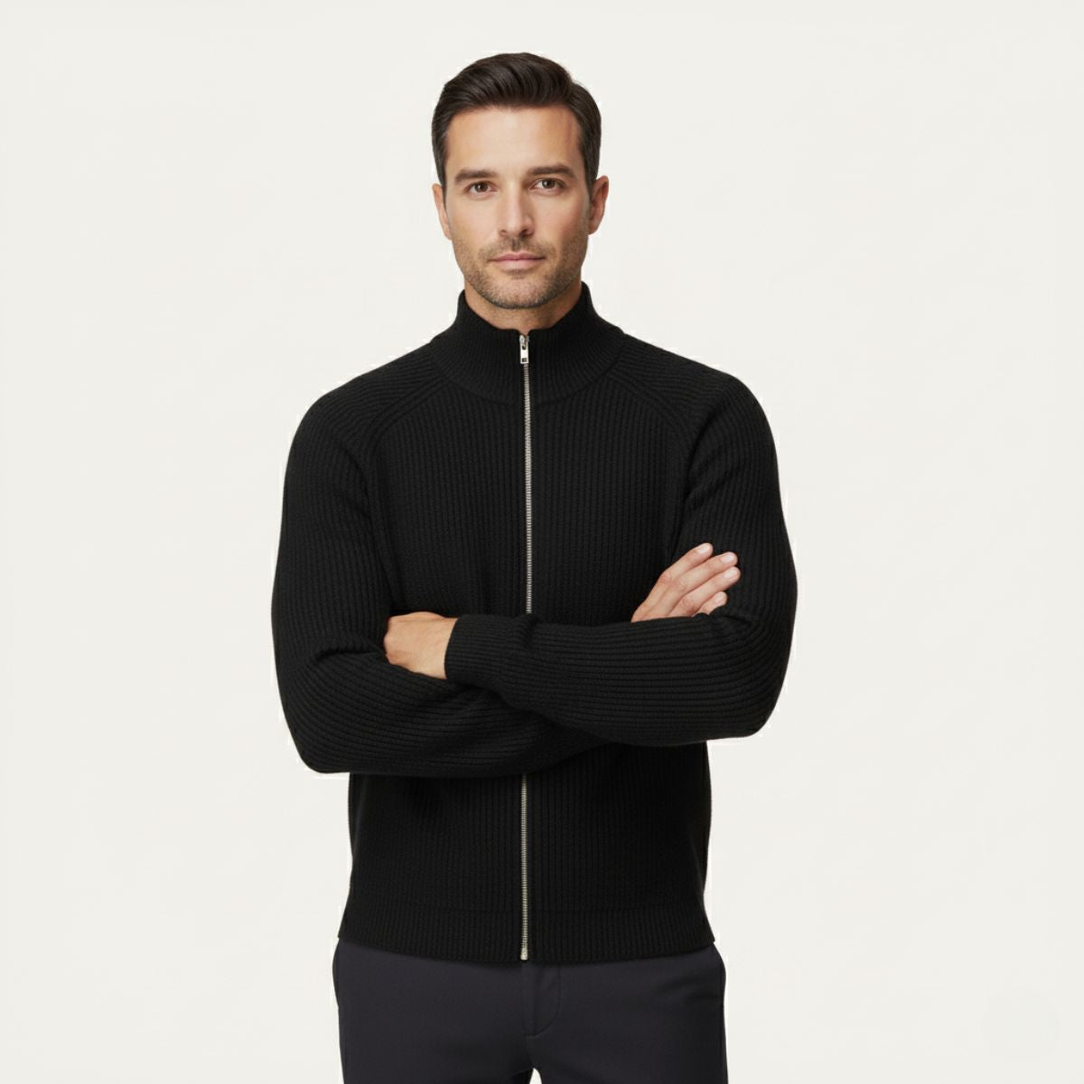 Men's knit cardigan