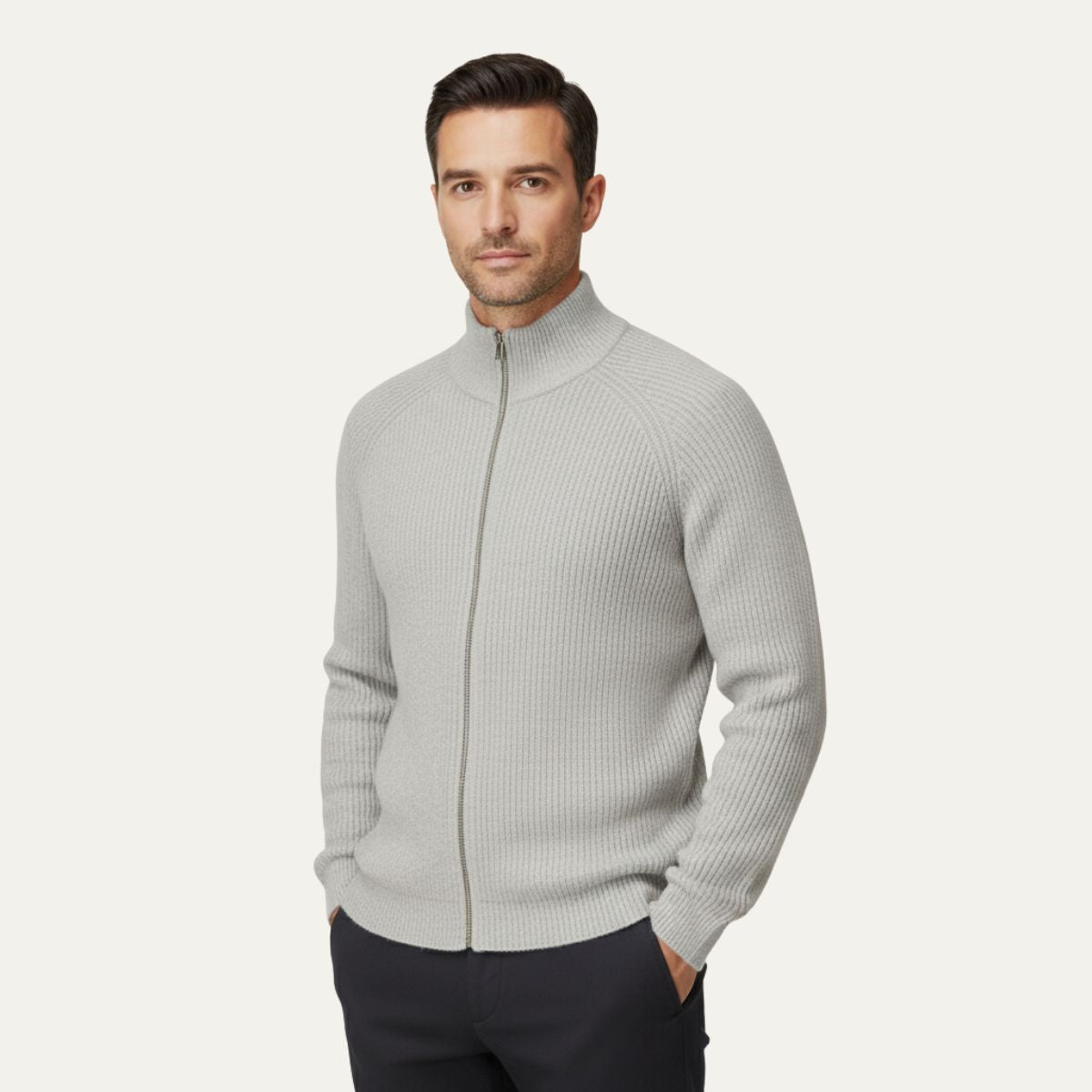 Men's knit cardigan