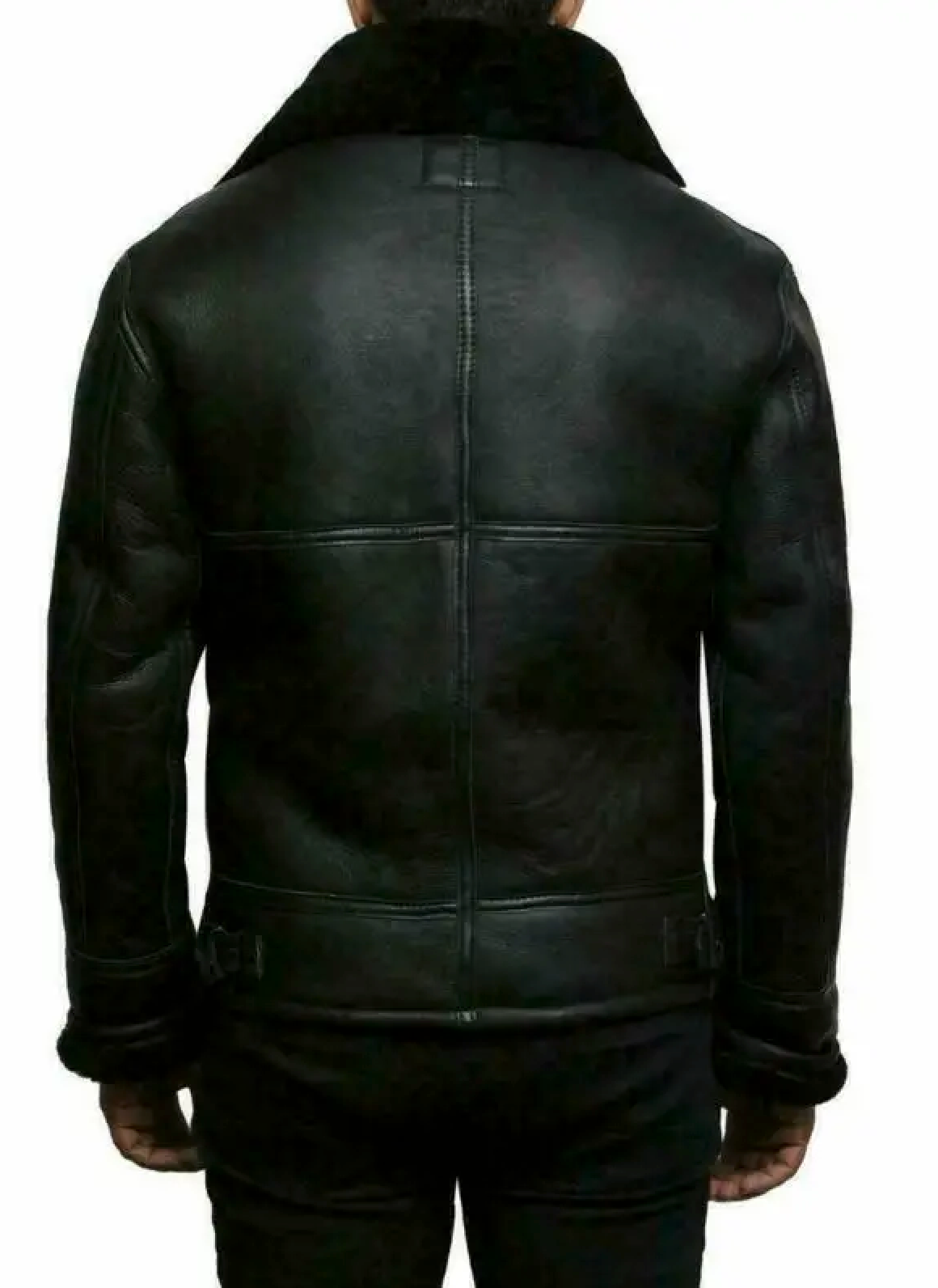 Men's Shearling Leather Winter Coat