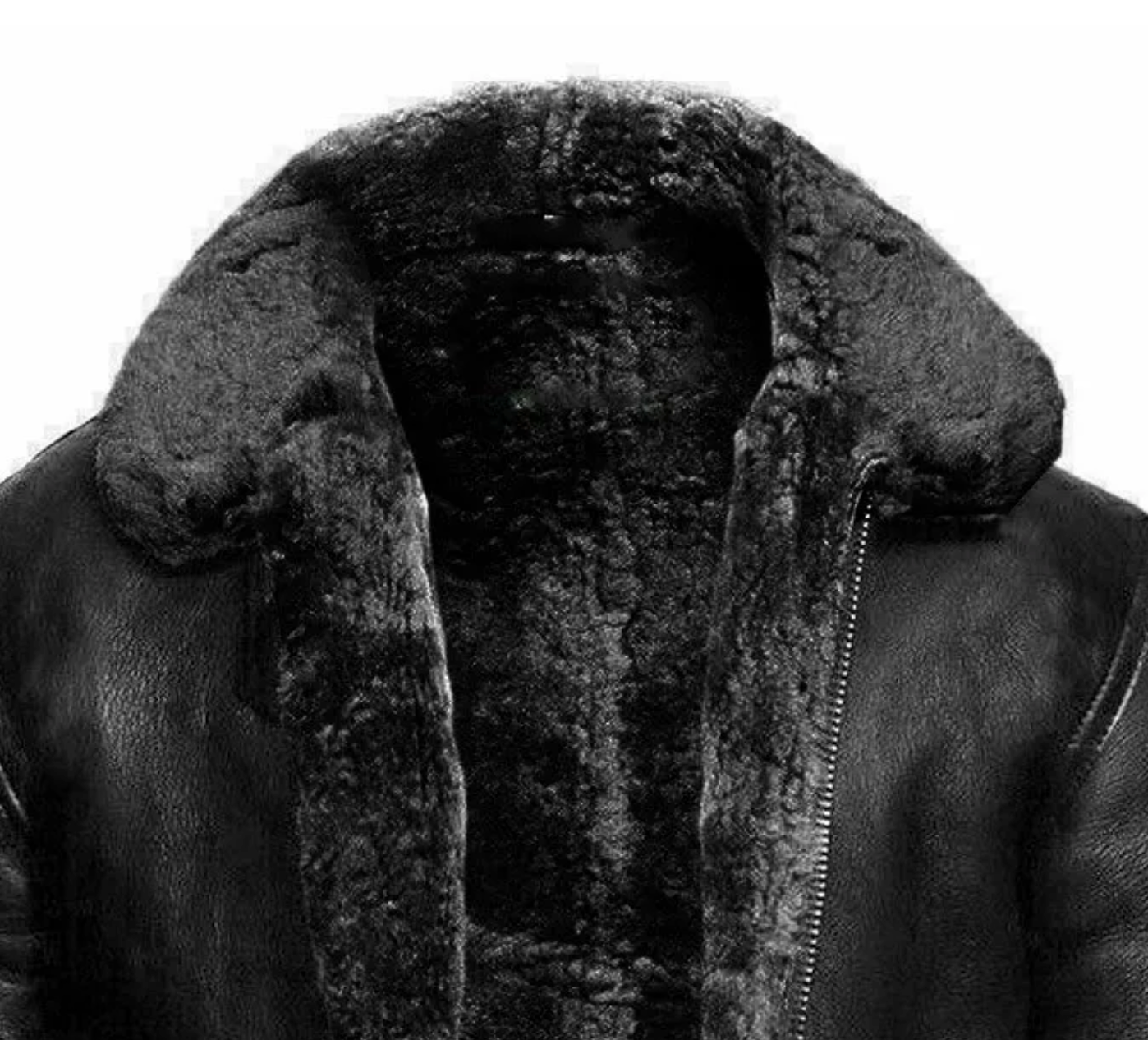 Men's Shearling Leather Winter Coat