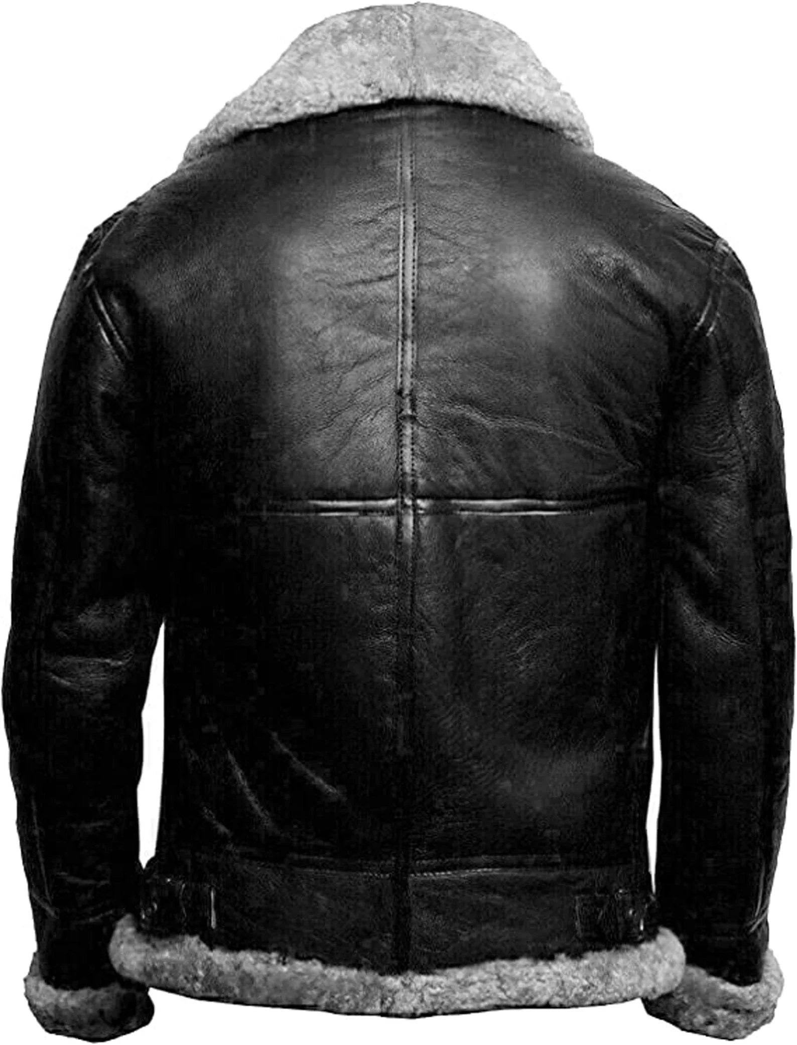Men's Shearling Leather Winter Coat
