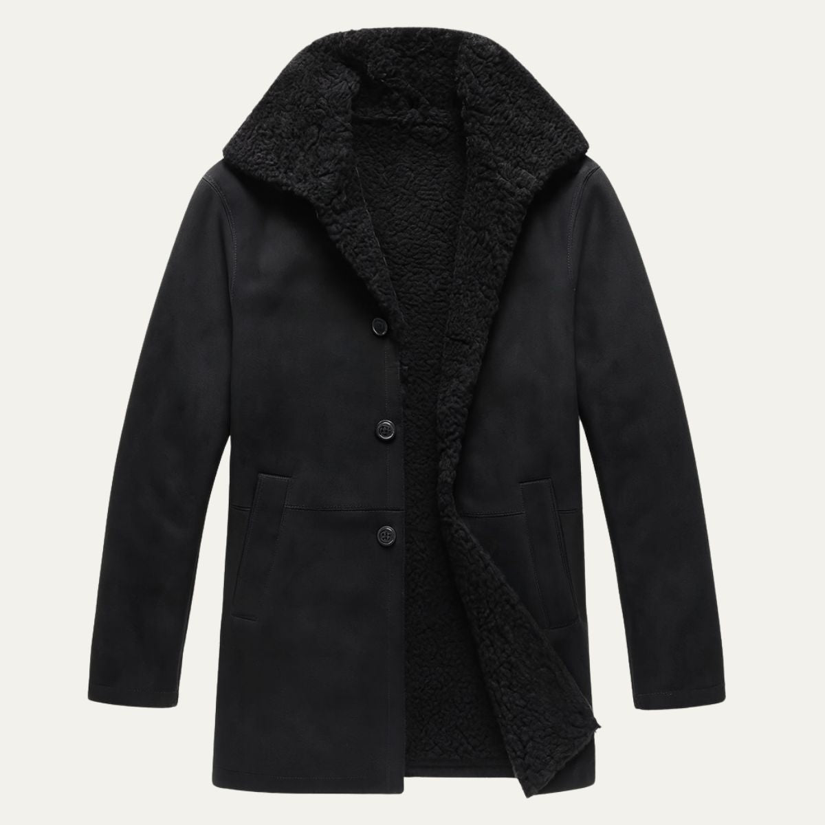 Men's Sherpa Lined Overcoat