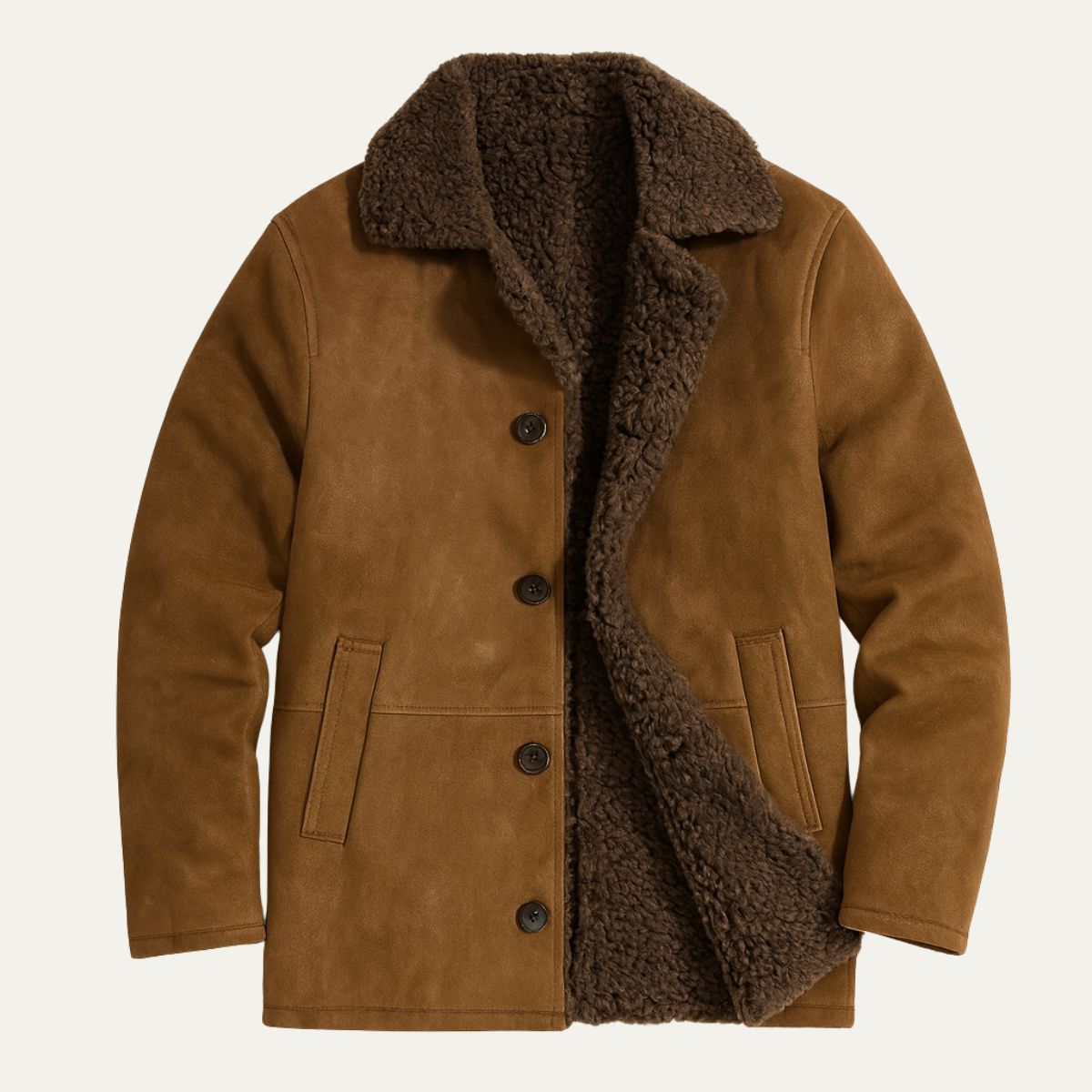 Men's Sherpa Lined Overcoat