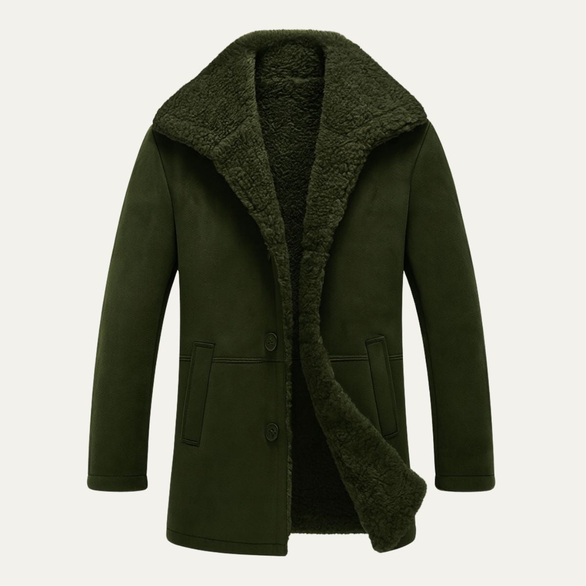 Men's Sherpa Lined Overcoat