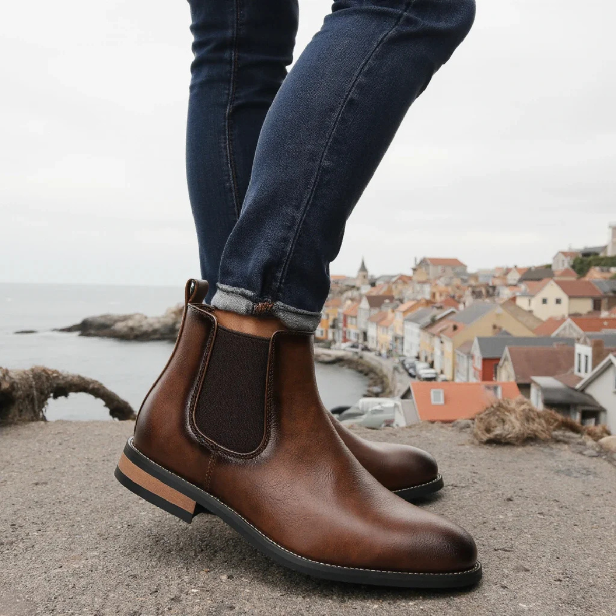 Men's Smart Leather Chelsea Boots
