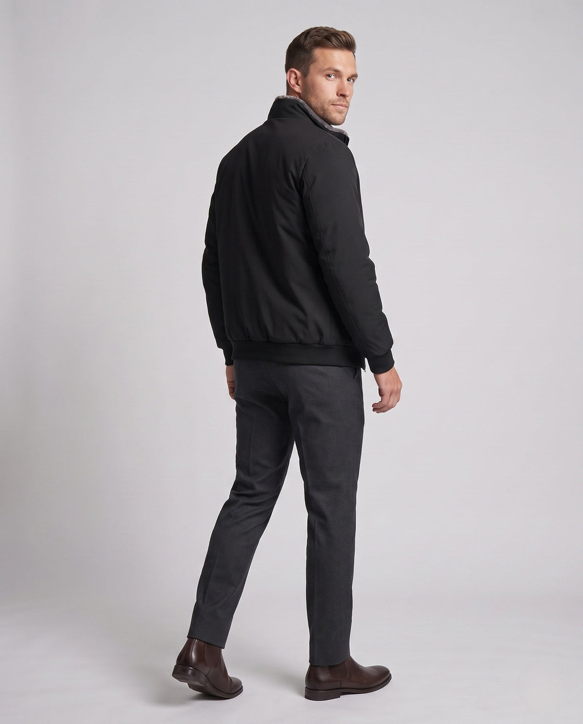 Men's Stand Collar Winter Jacket
