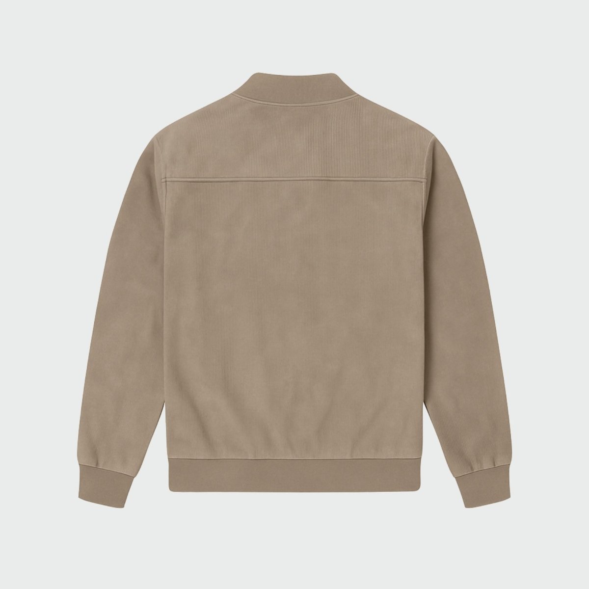 Men's Suede Bomber Jacket with Smart Style
