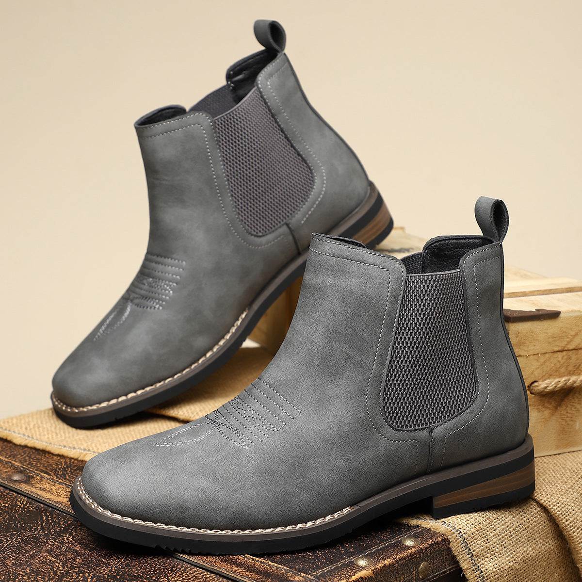 Men's Suede Chelsea Boots