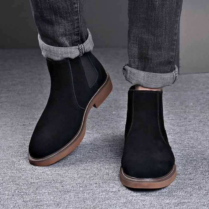 Men's Suede Chelsea Boots
