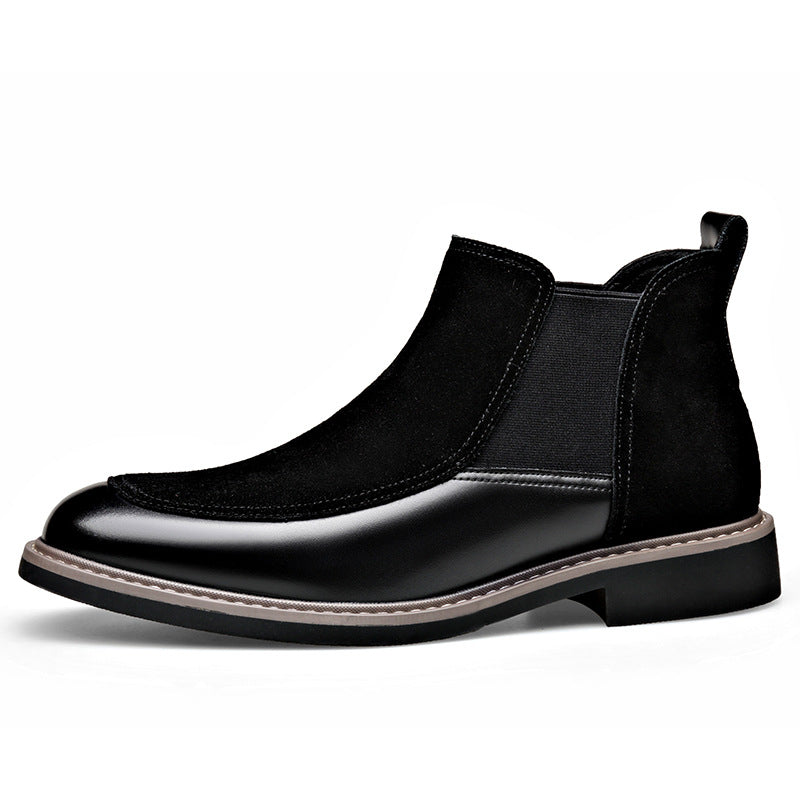 Men's Suede Chelsea Boots Pull On