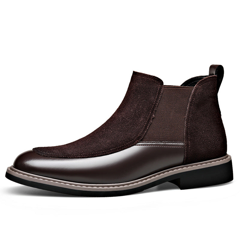 Men's Suede Chelsea Boots Pull On