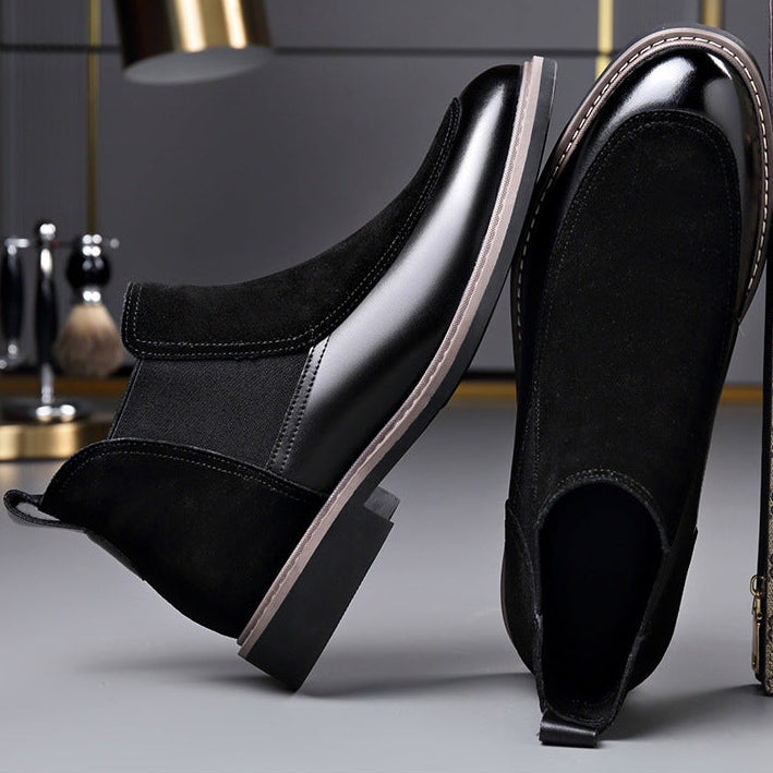 Men's Suede Chelsea Boots Pull On