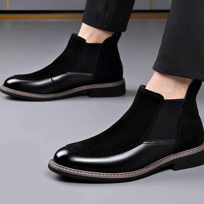 Men's Suede Chelsea Boots Pull On
