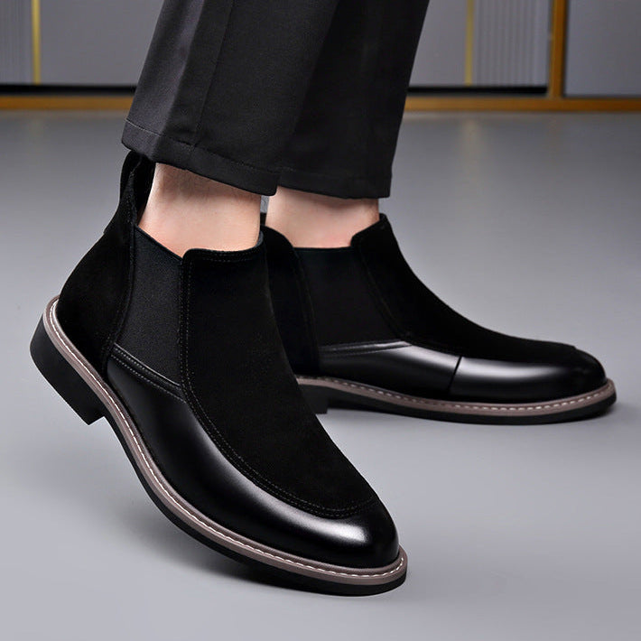 Men's Suede Chelsea Boots Pull On