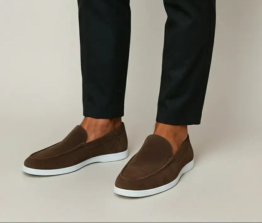 Men's Suede Moccasin Loafers