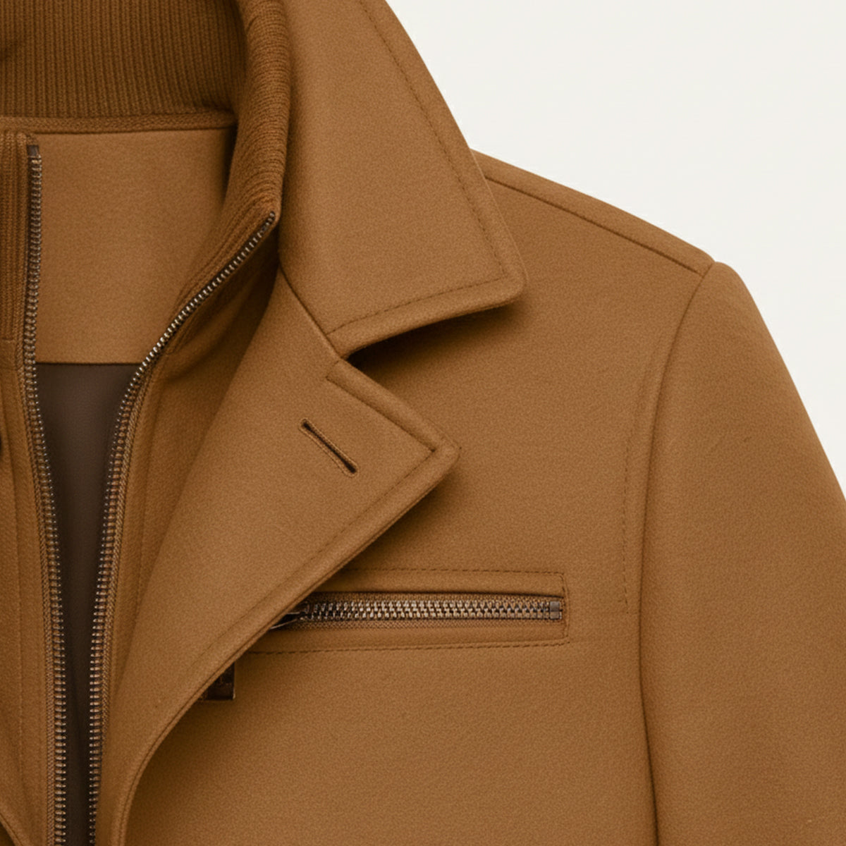 Men's Tailored Wool Overcoat for Smart Winter Style