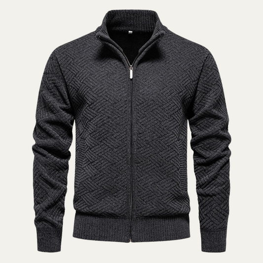 Men's knit cardigan