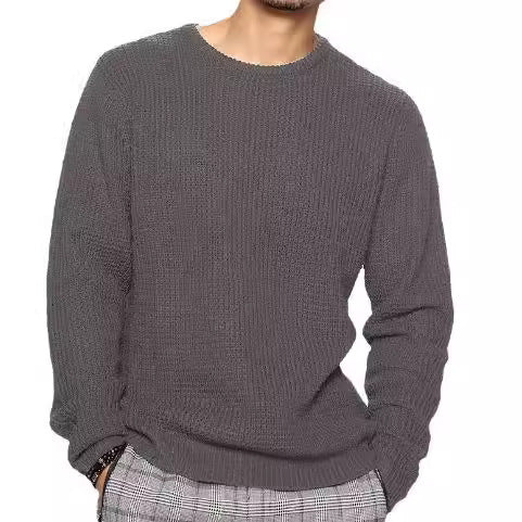 Men's Waffle Crew Neck Sweater