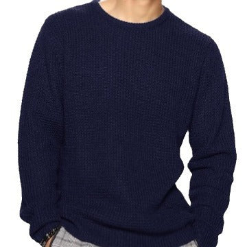 Men's Waffle Crew Neck Sweater