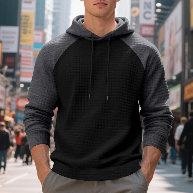 Men's Waffle Raglan Hoodie