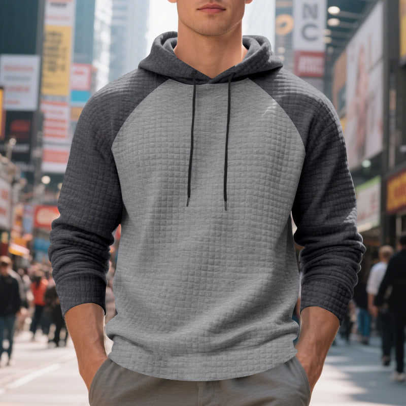 Men's Waffle Raglan Hoodie