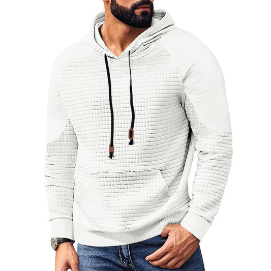 Men's Waffle Texture Hoodie