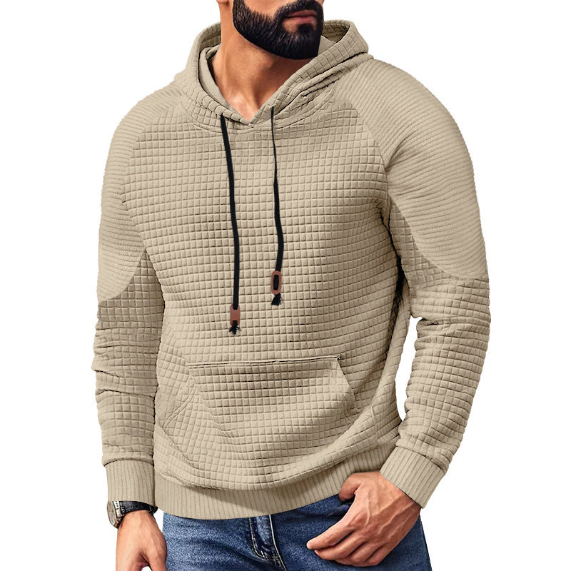 Men's Waffle Texture Hoodie