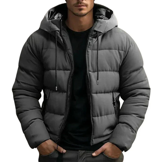Men's Warm Winter Coat in Grey