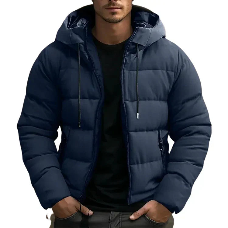 Men's Warm Winter Coat in Navy