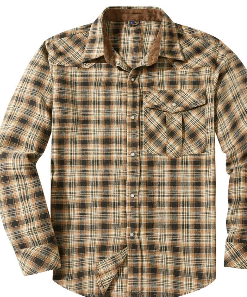 Men's Western Flannel Shirt