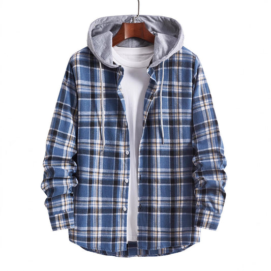 Men's Hooded Flannel Shirt